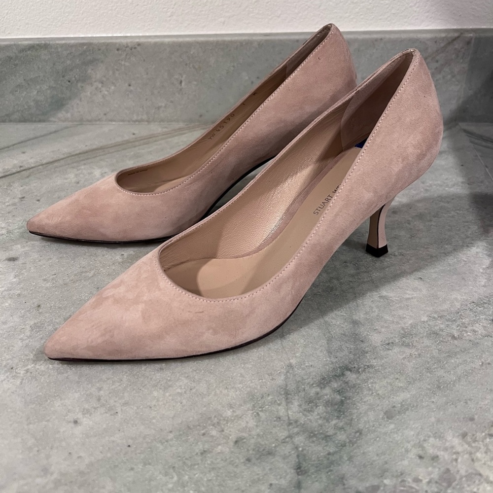 Stuart Weiztman 85 Power Nude Pumps Size 7 - image 4